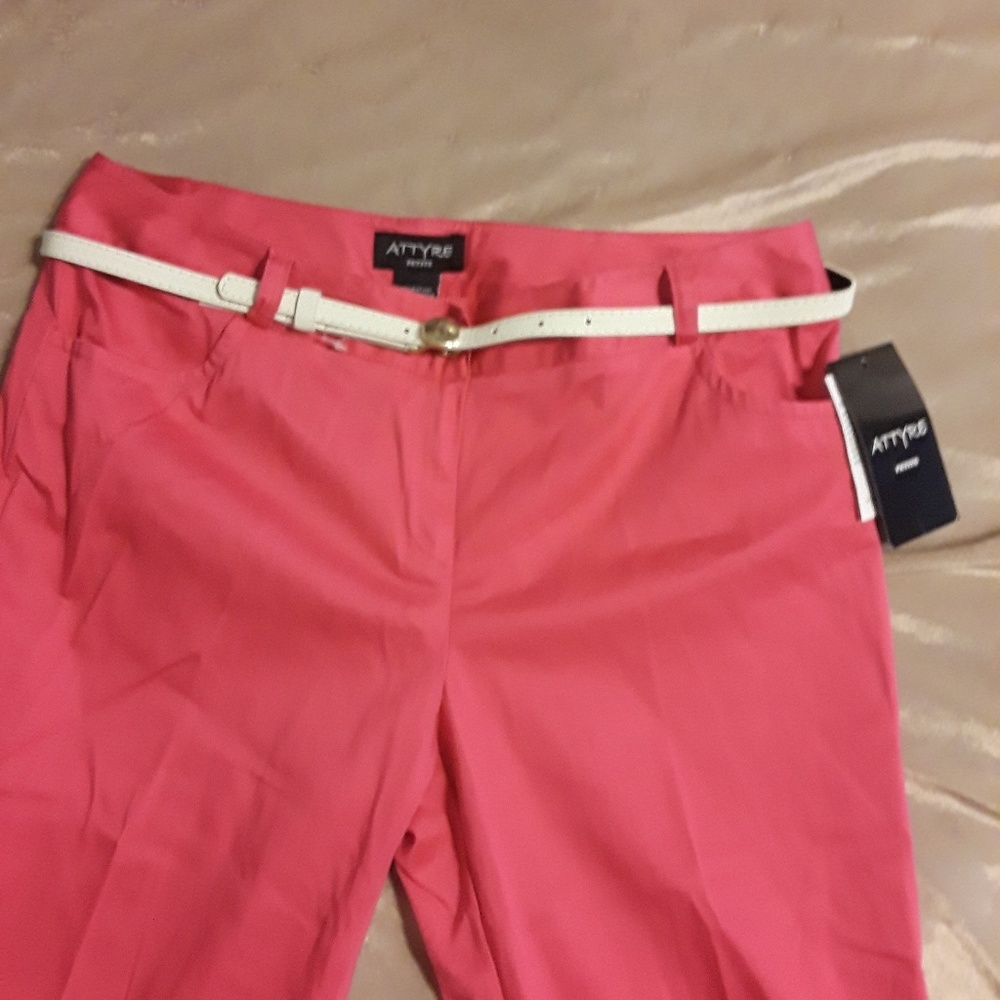 Attyre Pink Ankle Pants.  NWT